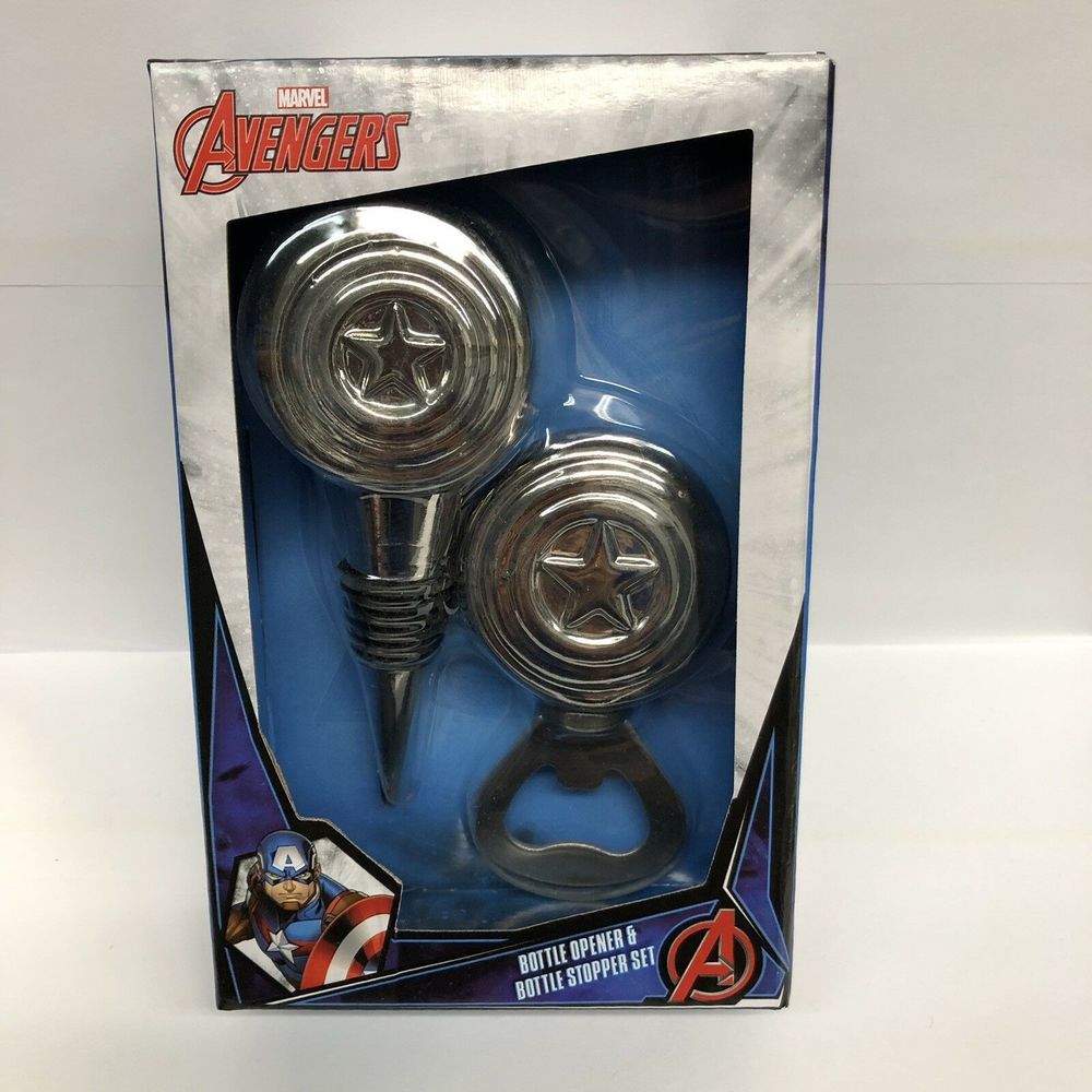 Marvel Avengers Bottle Opener and Stopper Set